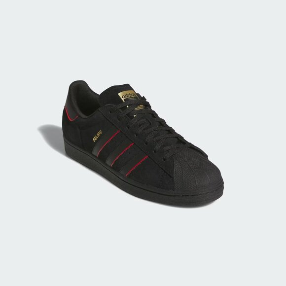 Adidas Superstar ADV X Felipe Gustavo - JR7831 2025 BLACK SUEDE MENS 10 NEW - Picture 13 of 16